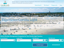 Tablet Screenshot of corollalightresort.com